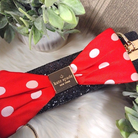 Kate Spade X Disney Minnie Mouse Glitter Party Box Bag - Picture 2 of 16